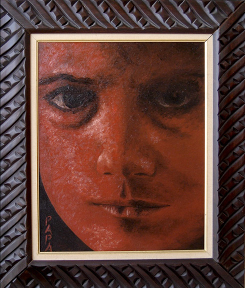 Red Face; Painting by Ralph Papa