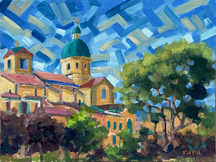 Papa painting 2021; St. Thomas Cathedral at Ortona, Italy